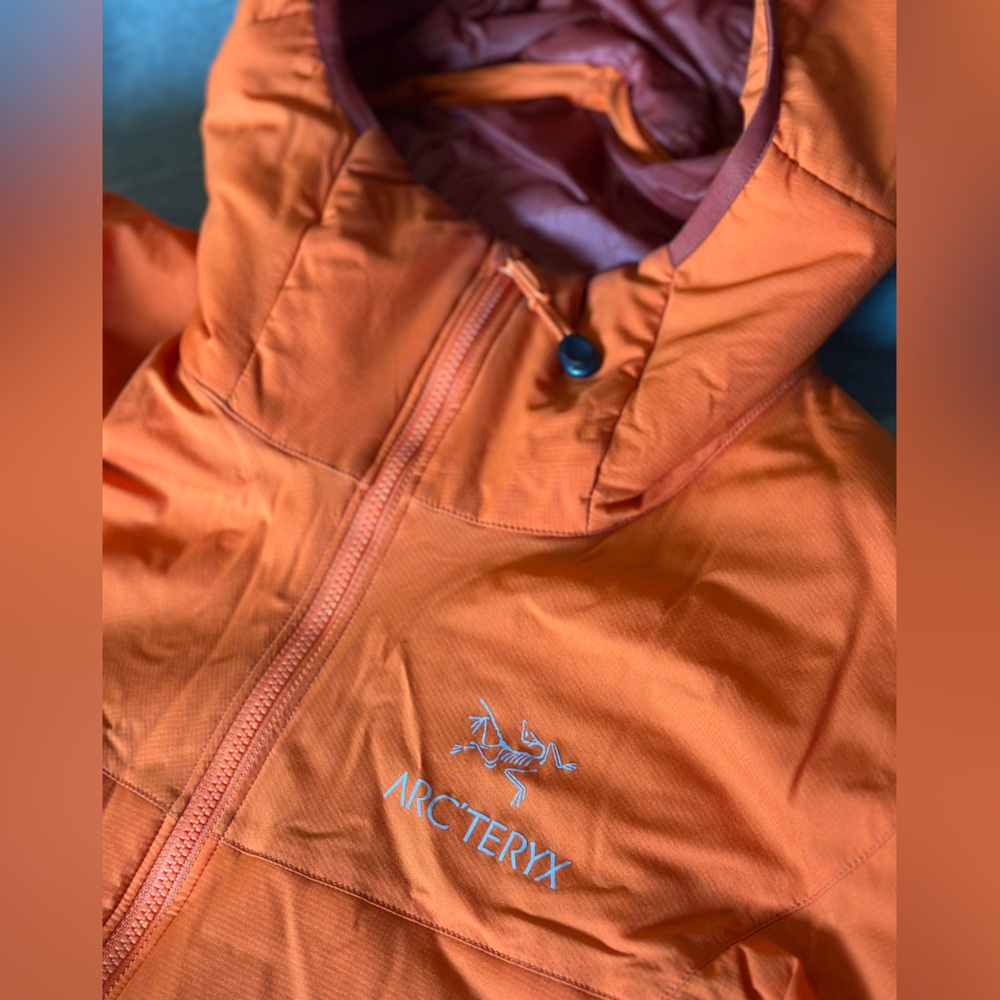 Arc'teryx Men's Bright Orange Hooded Performance Jacket